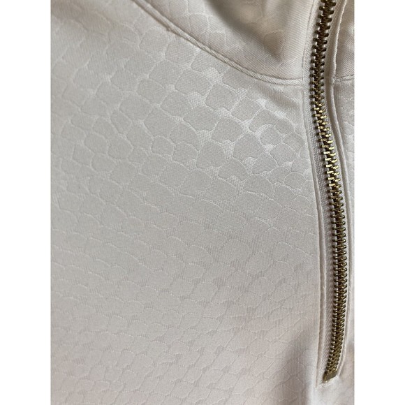 New Women's New York Jets Team Apparel Half-Zip‎ Pullover Ivory Sz L - Picture 2 of 12